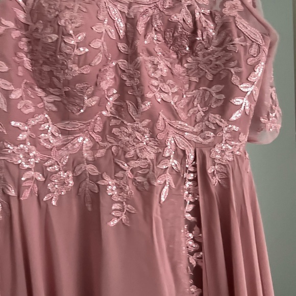 Elegant Pink Floral Kids Dress - Picture 1 of 7